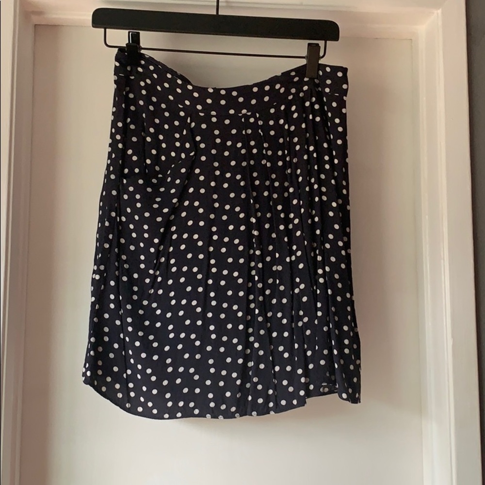 Vintage Polka Dot Wrap Skater Skirt